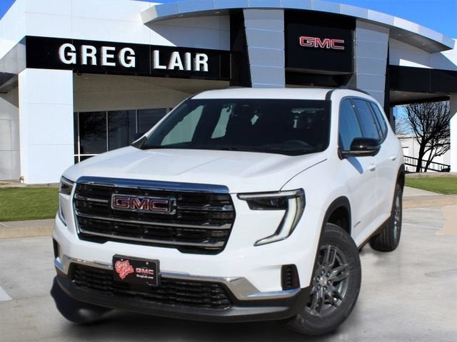 2026 GMC Acadia Elevation in Summit White — front three-quarter view