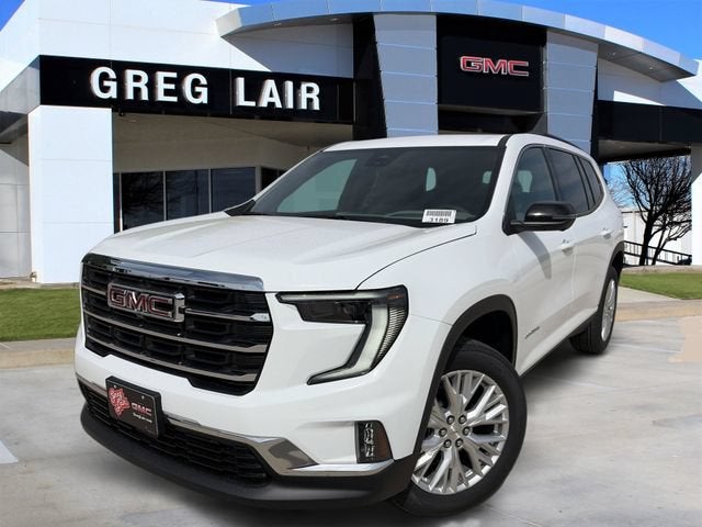 2026 GMC Acadia Elevation in Summit White — front three-quarter view