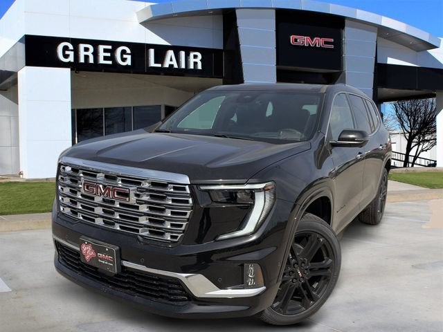2026 GMC Acadia Denali in Ebony Twilight Metallic — front three-quarter view