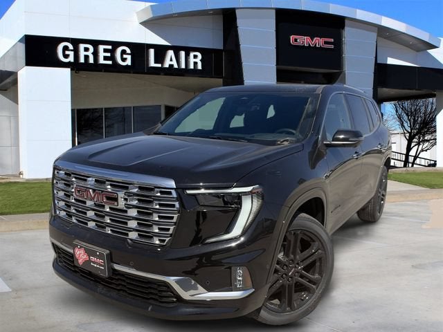 2026 GMC Acadia Denali in Ebony Twilight Metallic — front three-quarter view