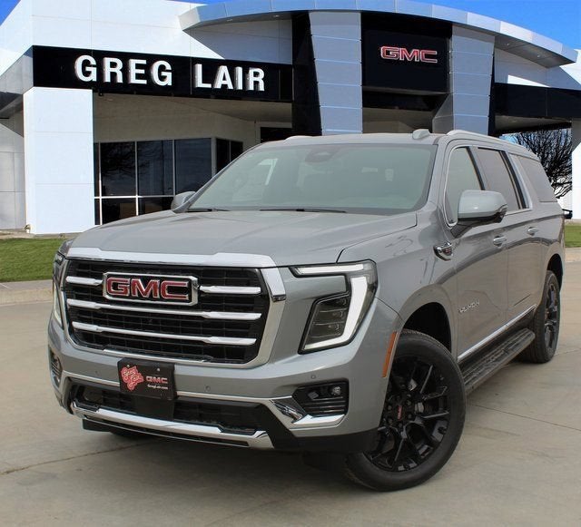2026 GMC Yukon XL Elevation in Sterling Metallic — front three-quarter view