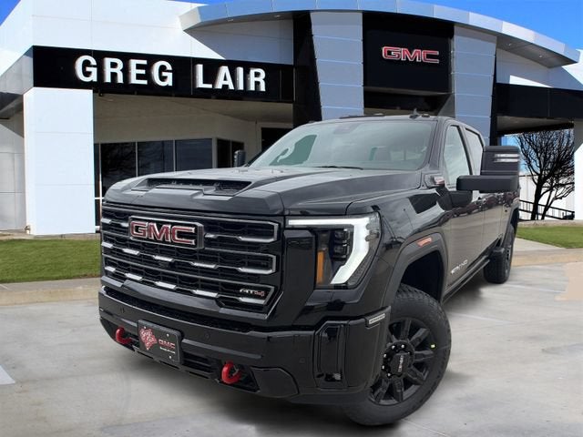 2026 GMC Sierra 2500 HD AT4 in Onyx Black — front three-quarter view