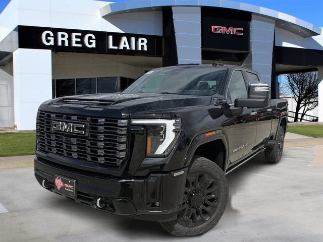 2026 GMC Sierra 2500 HD Denali Ultimate in Onyx Black — front three-quarter view