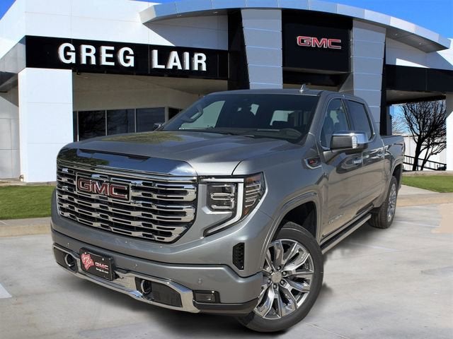 2026 GMC Sierra 1500 Denali in Sterling Metallic — front three-quarter view