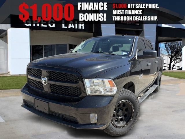 2018 RAM 1500 Express in Black — front three-quarter view