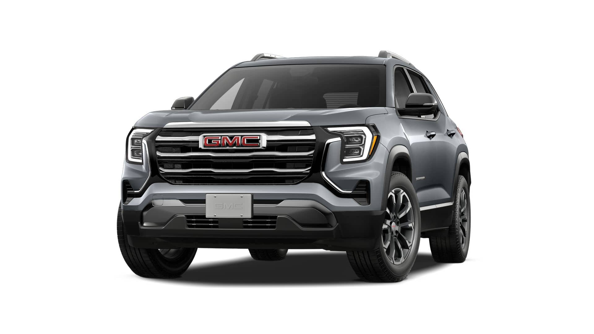2027 GMC Terrain FWD Elevation in Sterling Metallic — front three-quarter view