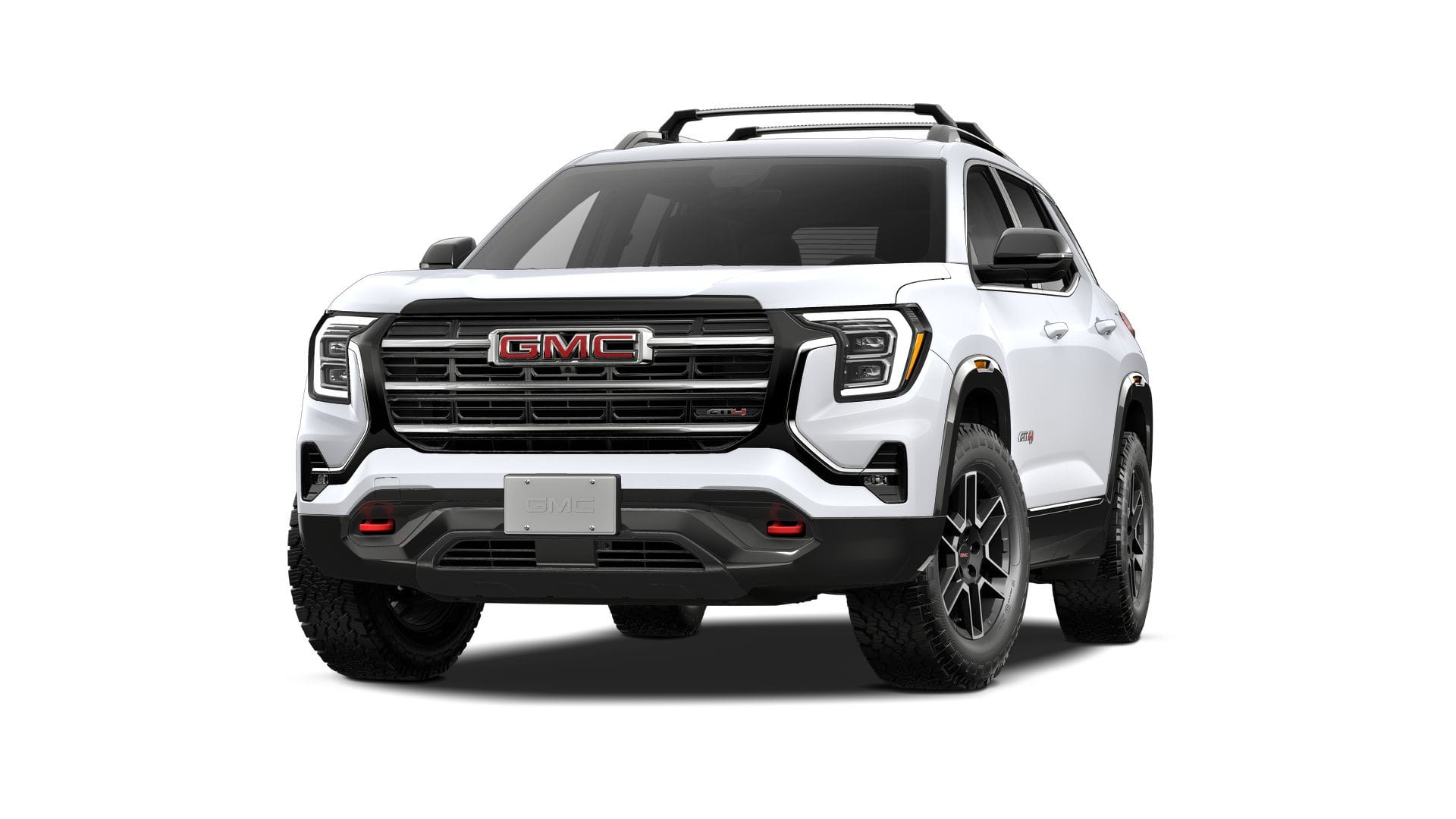 2027 GMC Terrain AWD AT4 in Summit White — front three-quarter view