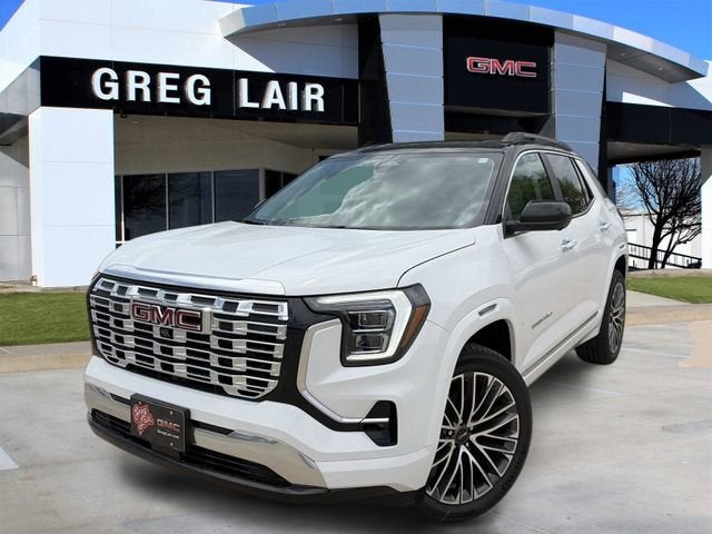 2026 GMC Terrain Denali in Summit White — front three-quarter view