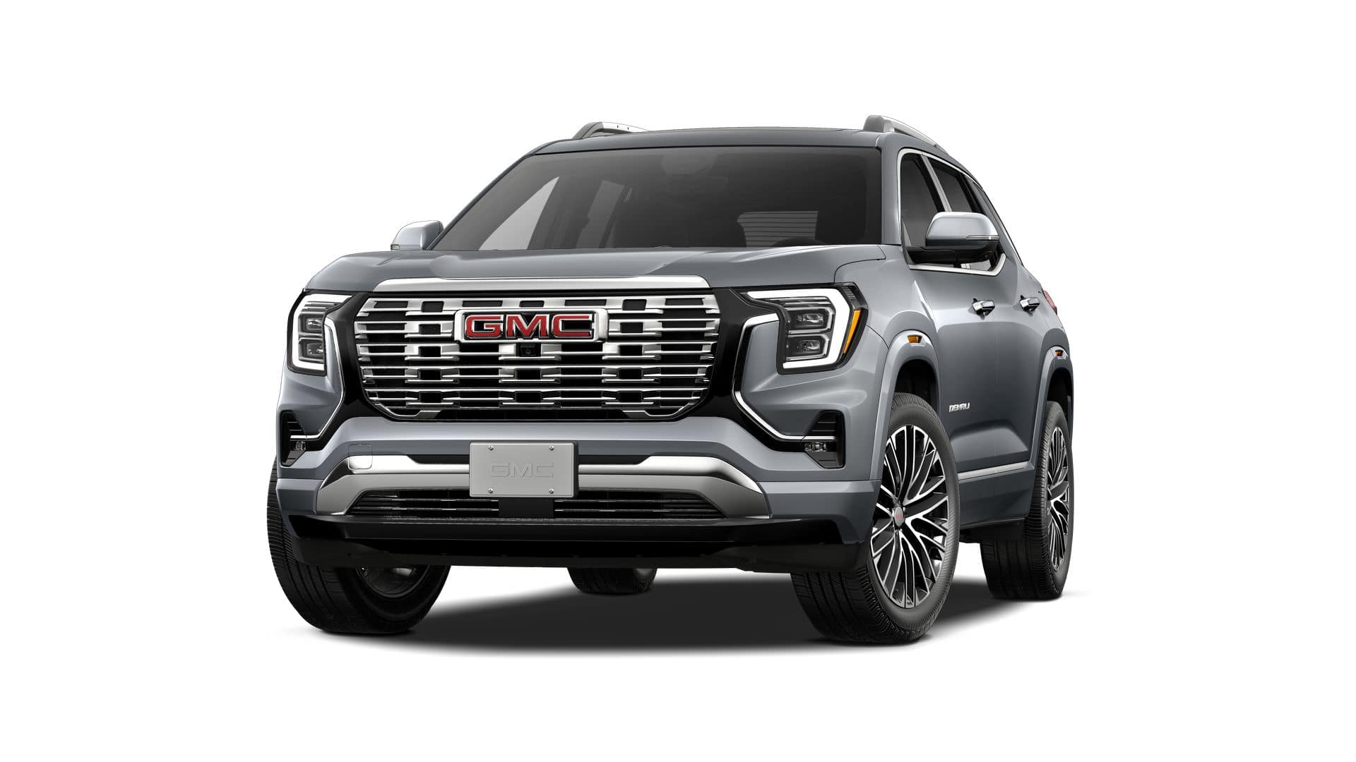 2027 GMC Terrain AWD Denali in Sterling Metallic — front three-quarter view