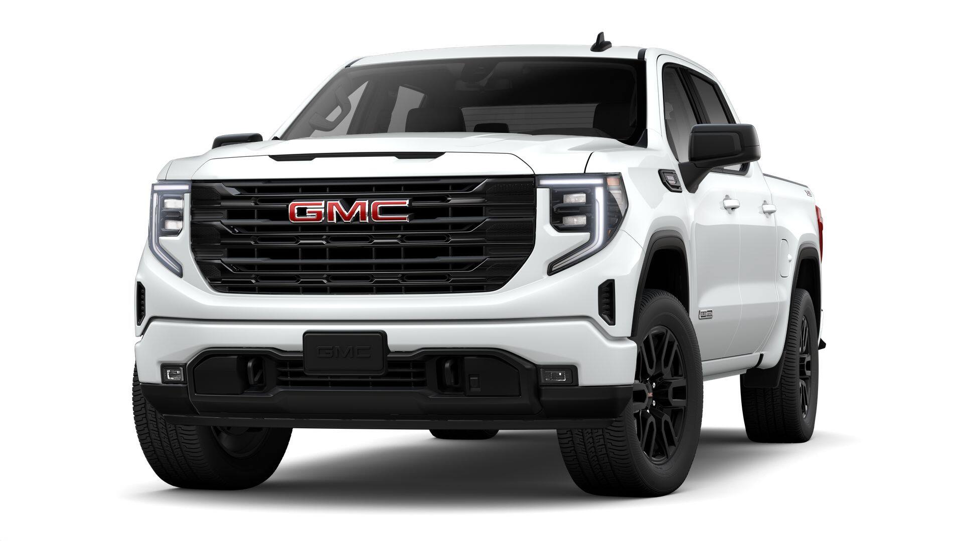 2026 GMC Sierra 1500 Elevation in Summit White — front three-quarter view
